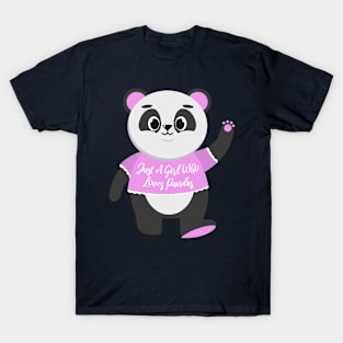 Just Girl Who Loves Pandas - Cute Kawaii Panda Lover T-Shirt